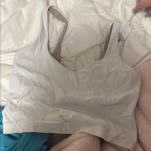 Women's White lululemon align tank size 4